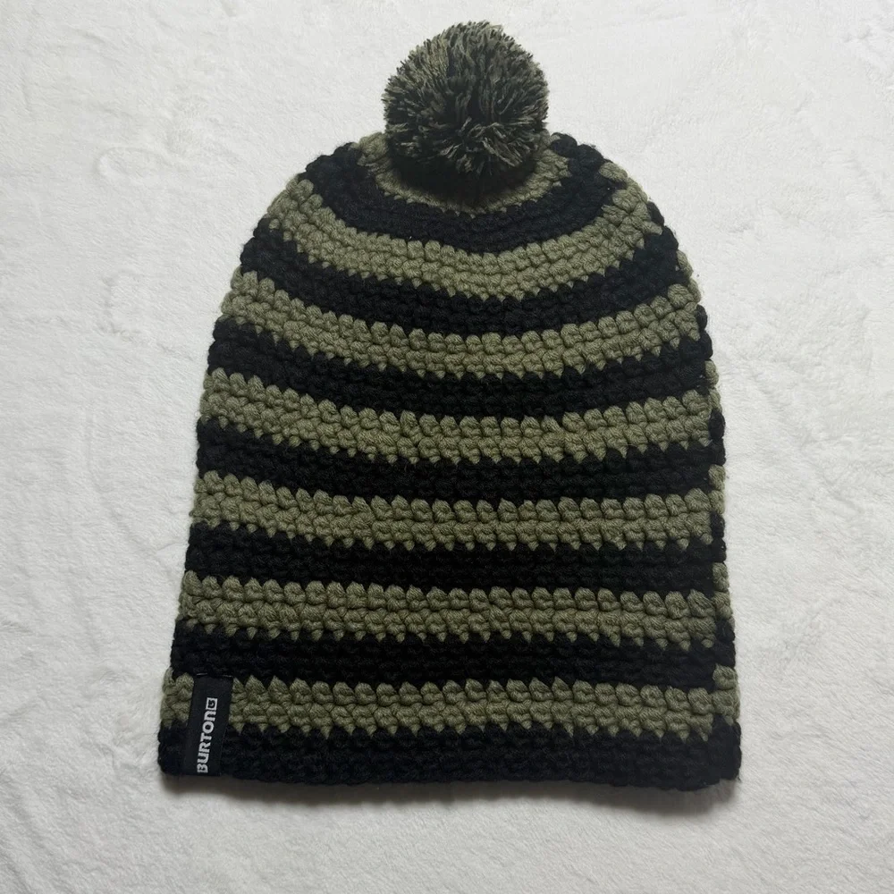 Burton Black and Olive Knit Beanie - Picture 1 of 5